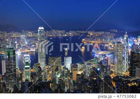 Hong Kong, city skyline from Victoria Peak. Hong Kong, city skyline from Victoria Peak. 47753062