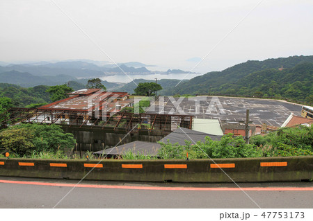 Day scene town scenery in Jiufen,Taiwan. 47753173
