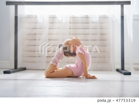 girl is studying ballet. girl is studying ballet. 47753319