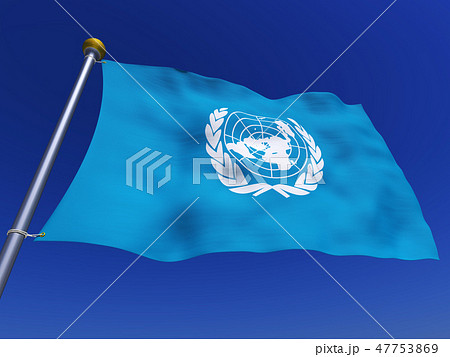 国旗 旗 フラッグ 国連のイラスト素材