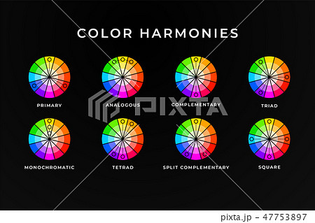 Color Harmonies Memo Design のイラスト素材