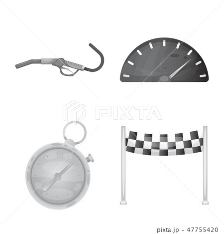 Vector design of car and rally sign. Set of car and race vector icon for stock. Vector design of car and rally sign. Set of car and race vector icon for stock. 47755420
