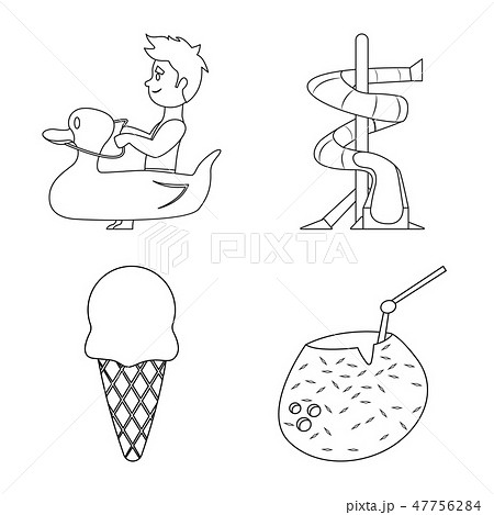 Isolated object of pool and swimming icon. Set of pool and activity stock vector illustration. Isolated object of pool and swimming icon. Set of pool and activity stock vector illustration. 47756284