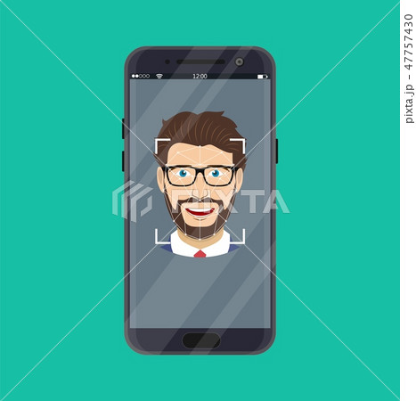 Face recognition and identification, concept. Face recognition and identification, concept. 47757430