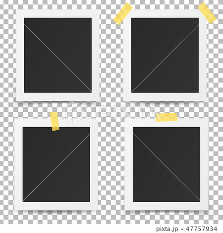 Photo frames isolated on transparent background. 47757934