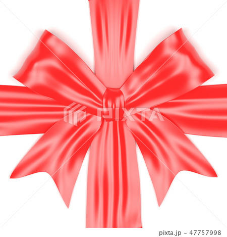 Red ribbon bow. 3d rendering illusration Red ribbon bow. 3d rendering illusration 47757998