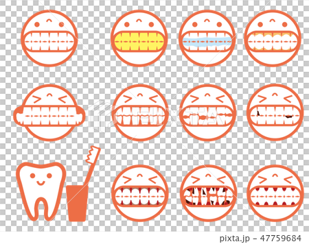 Dental teeth dental caries tooth trouble symptom picto style illustration Dental teeth dental caries tooth trouble symptom picto style illustration 47759684