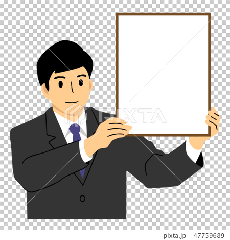 発表する男性 発表する男性 47759689