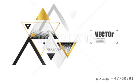 Abstract gold geometric vector background Abstract gold geometric vector background 47760591