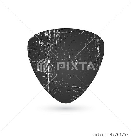 Guitar pick icon in grunge effect,  47761758
