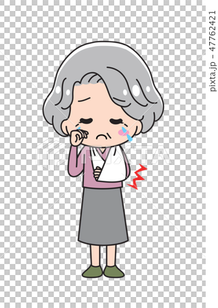 骨折するおばあさん 骨折するおばあさん 47762421