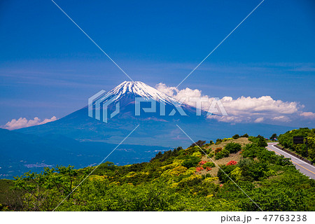 (静岡県)伊豆スカイラインから望む富士山 (静岡県)伊豆スカイラインから望む富士山 47763238