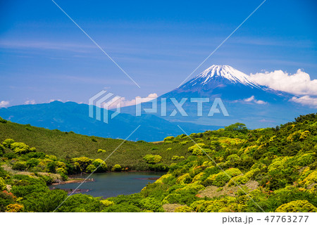 （静岡県）箱根玄岳から望む富士山 47763277
