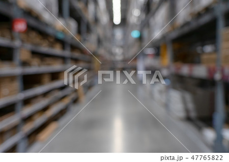 Abstract blurred supermarket view of empty  47765822