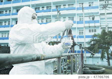 checking water quality in wastewater treatment 47766706