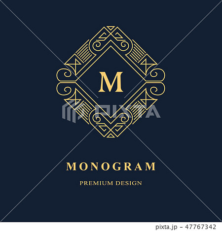 Classy geometric letter MM monogram logo 2172838 Vector Art at
