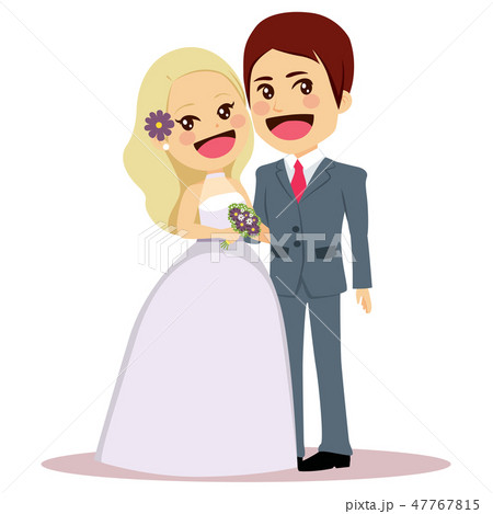 Wedding Couple Standing Together Wedding Couple Standing Together 47767815