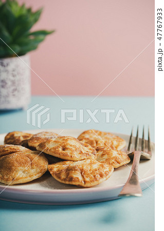 Dutch mini pancakes 47767933