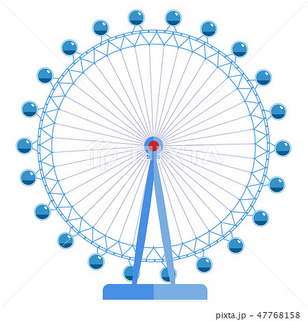 London Eye Huge Ferris Wheel One Of The のイラスト素材