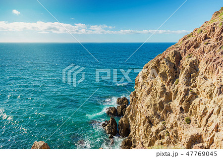 Rocky coast of Spain, natural Park of Cabo de Gato Rocky coast of Spain, natural Park of Cabo de Gato 47769045