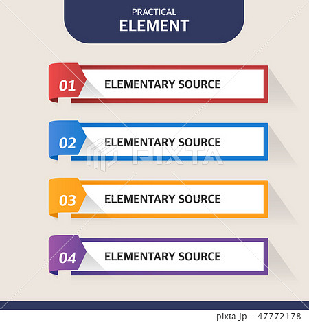 長方形 テキスト アイコンのイラスト素材