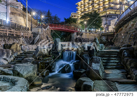 有馬温泉 夜景の写真素材