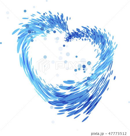 Splash water heart vector Splash water heart vector 47773512