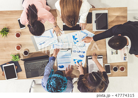 Business People in Group Meeting at Office Room. 47774315