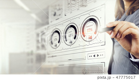 Woman using modern technologies for business Woman using modern technologies for business 47775017