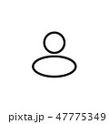 Person icon in trendy flat style  47775349