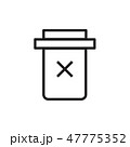 Trash icon Vector illustration, EPS10. 47775352