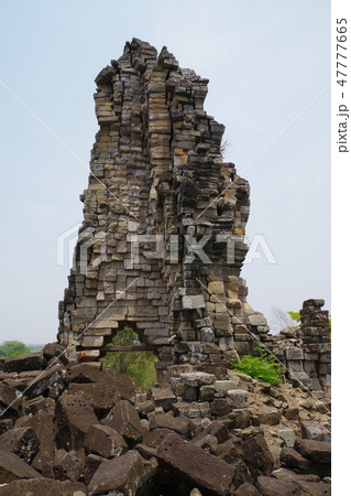 カンボジア　バンテアイチュマール周辺の遺跡 47777665