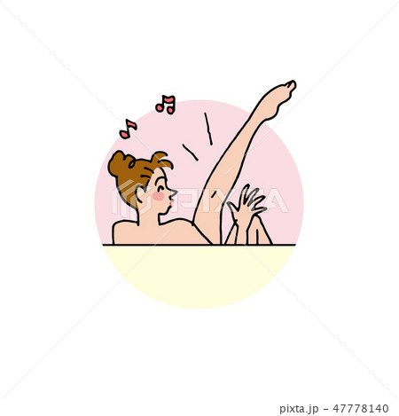 太ももから足先までスッキリの女性 太ももから足先までスッキリの女性 47778140