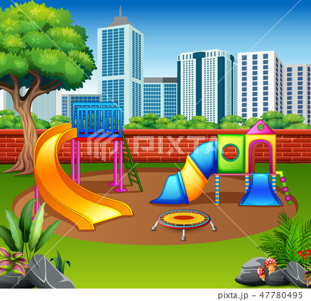Kindergarten or kids playground in city park Kindergarten or kids playground in city park 47780495