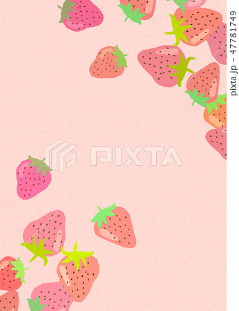 フェルト　苺　コラージュ 47781749