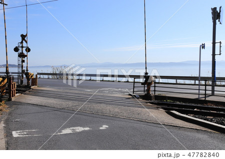 宍道湖と踏切 47782840