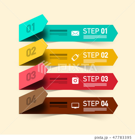 Four Steps Vector Infographic Design. Four Steps Vector Infographic Design. 47783395
