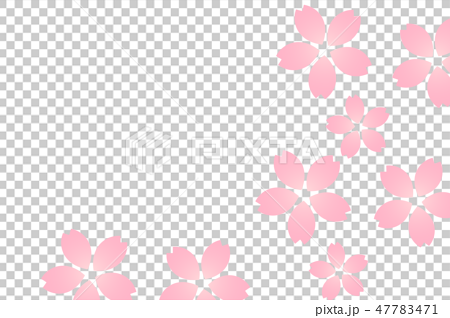 桜吹雪背景 ピンク透かしのイラスト素材