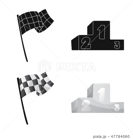 Vector illustration of car and rally symbol. Collection of car and race vector icon for stock. Vector illustration of car and rally symbol. Collection of car and race vector icon for stock. 47784060
