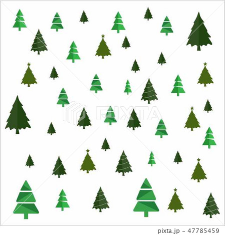 Christmas tree set vector 47785459