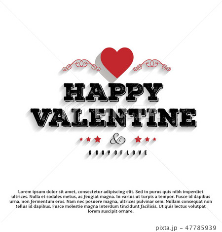 Happy Valentine's day card set Happy Valentine's day card set 47785939