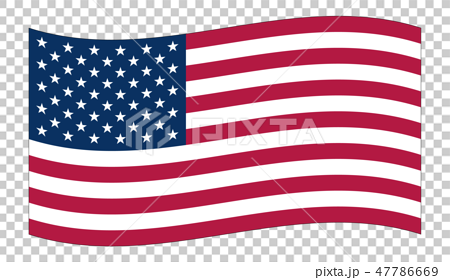 United States Flag With Margin The Stars And Stock Illustration