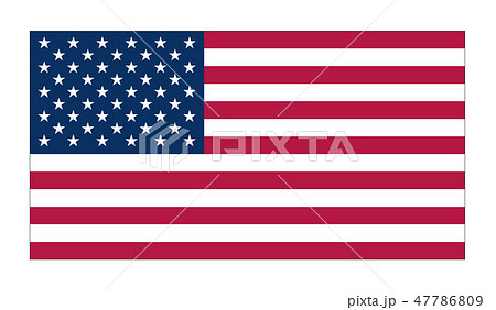 アメリカ合衆国　国旗（縁あり）　The Stars and Stripes 47786809