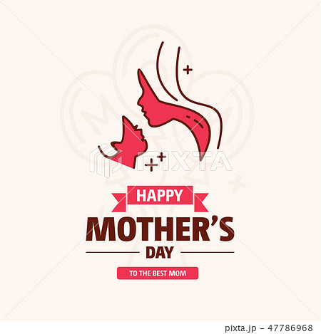 Happy Mothers's Day Typographical Design 47786968