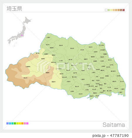 埼玉県の地図イラスト フリー素材 を無料ダウンロード