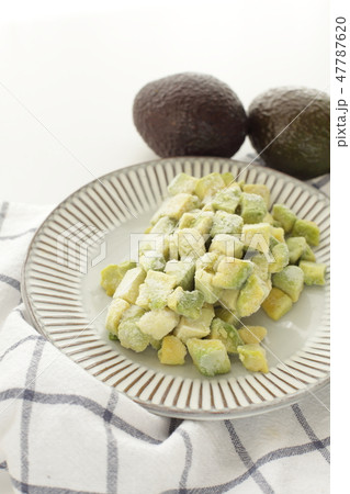 冷凍アボカドの写真素材