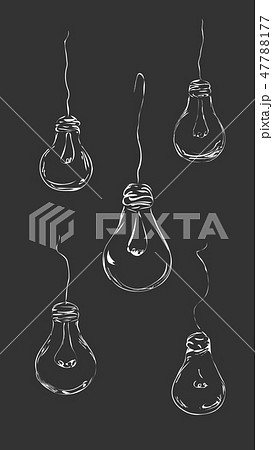 Painted light bulbs. 47788177