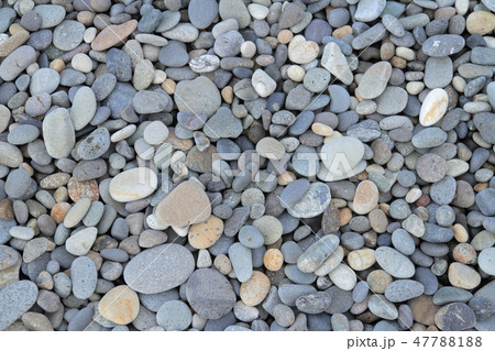 海岸の小石　テクスチャ 47788188