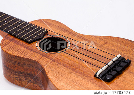 The ukulele guitar isolated on the white backgroun 47788478