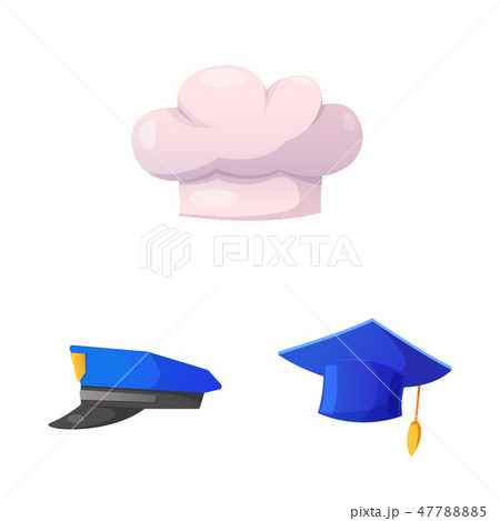 Vector illustration of headwear and cap sign. Collection of headwear and accessory stock vector Vector illustration of headwear and cap sign. Collection of headwear and accessory stock vector 47788885